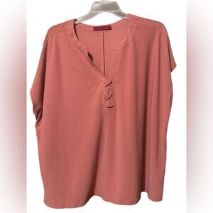 Love Scarlet Rose Lace-Up Blouse